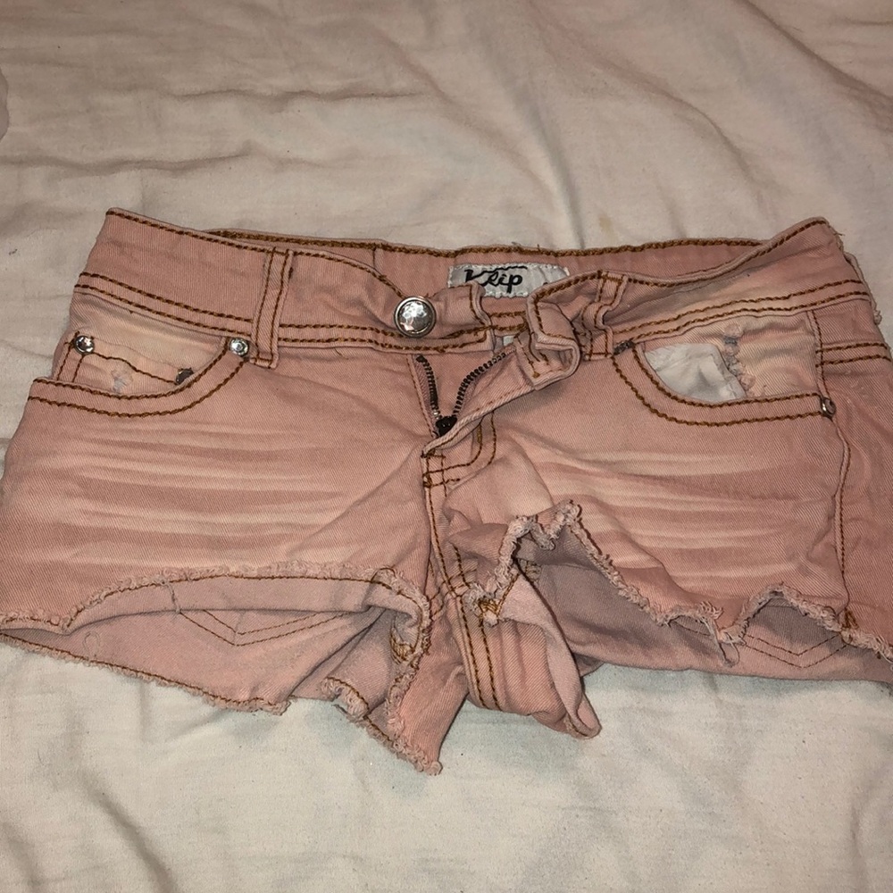 Pink Jean shorts